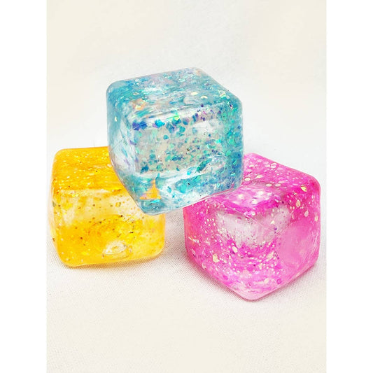 Glitter Ice Cube Squishy Fidget Toy