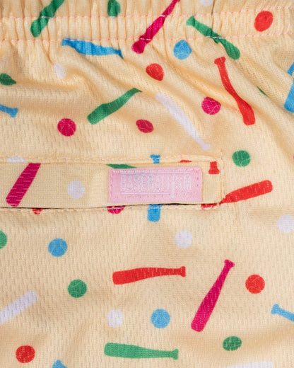 Baseballism - Batter Up Bakery Confetti Cupcake Diamond Air Mesh Shorts