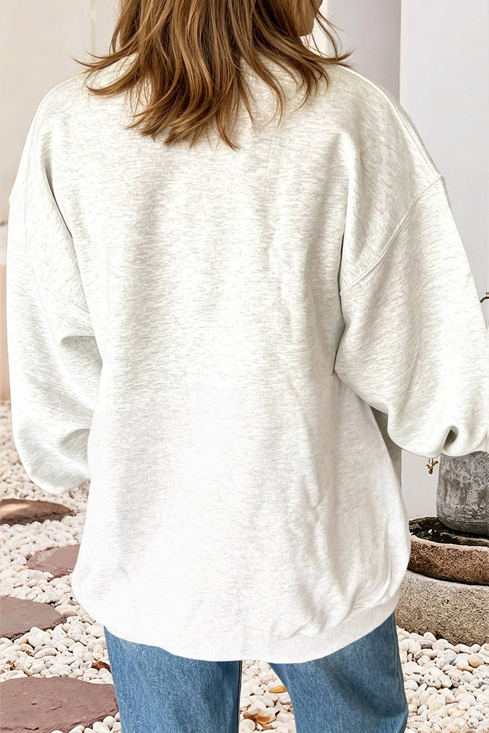 Rustik Charm Game Day Sequin Bow Sweater – Women’s Football Season Casual Top