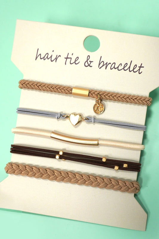 Boho Duo Hair Tie Bracelets – Fashion Meets Function