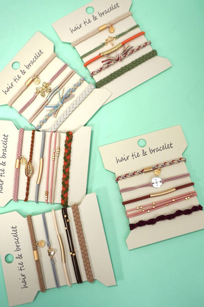 Boho Duo Hair Tie Bracelets – Fashion Meets Function
