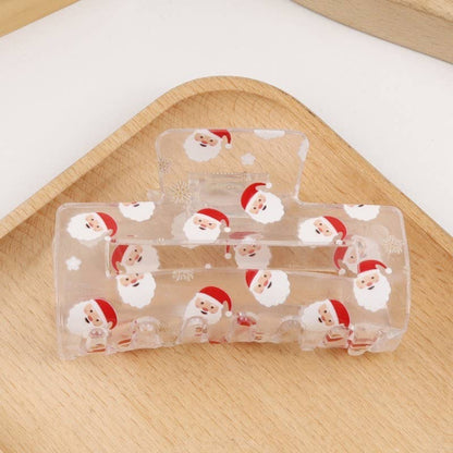 Santa & Christmas Tree Hair Claw Clips