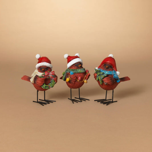 Christmas 4.5"H Resin Holiday Cardinal