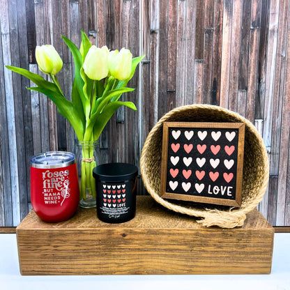Heart Love Valentine's Soy Wax Candle - Valentines Gifts