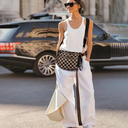 CROSSBODY ZIPPER REMOVAL STRAP SLING BUM BAG