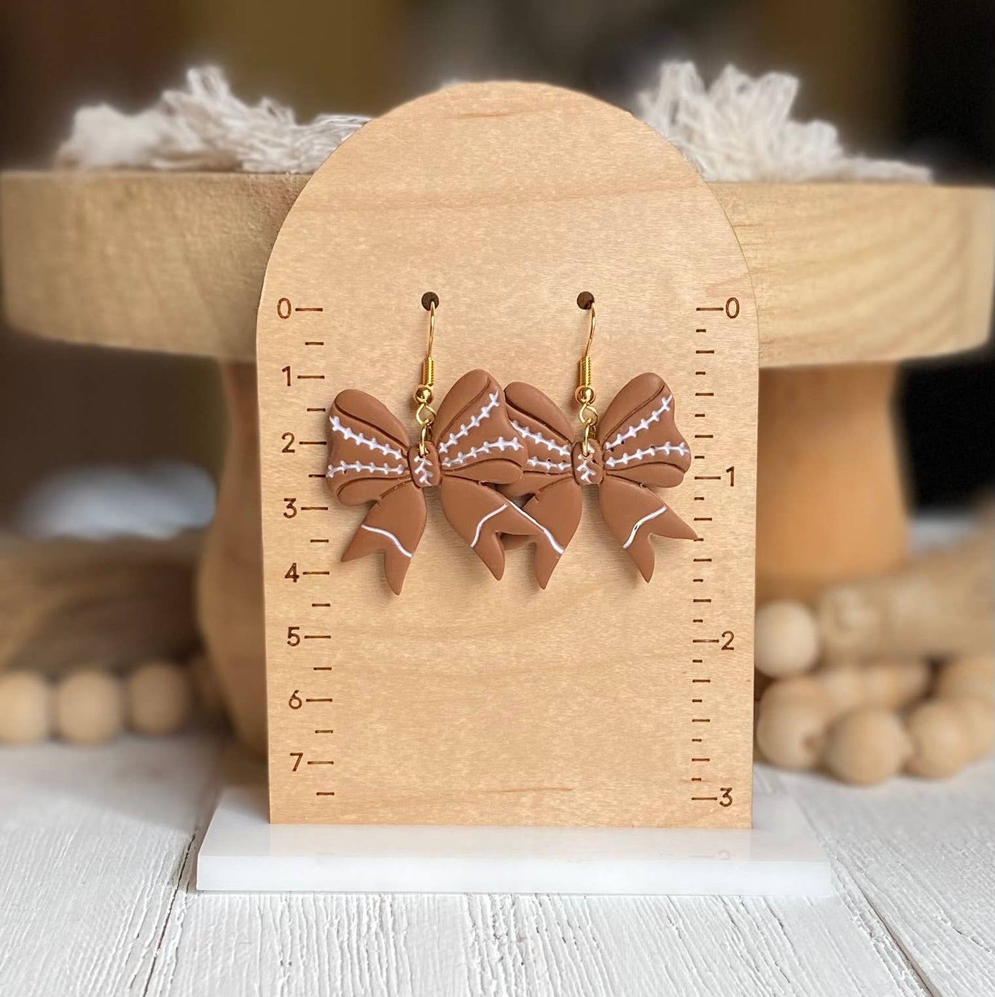 Sports Bow Earrings | Baseball Bows | Softball Bows 
