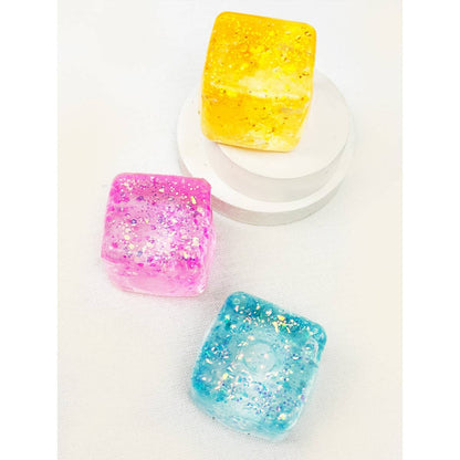 Glitter Ice Cube Squishy Fidget Toy
