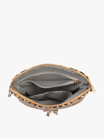 Tara Double Zip Crossbody Bag/Wristlet