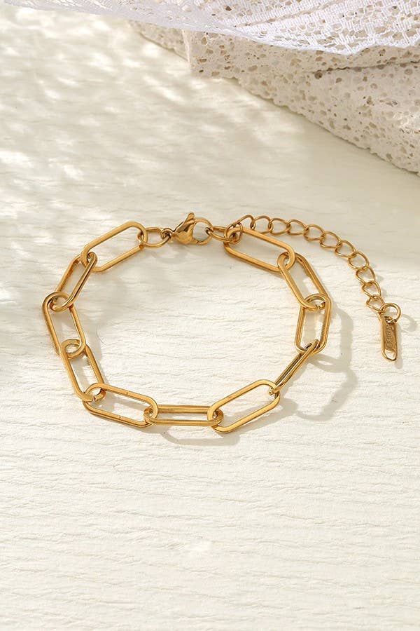 Stainless Steel Waterproof Tarnish-Free All Different Chain Bracelet
