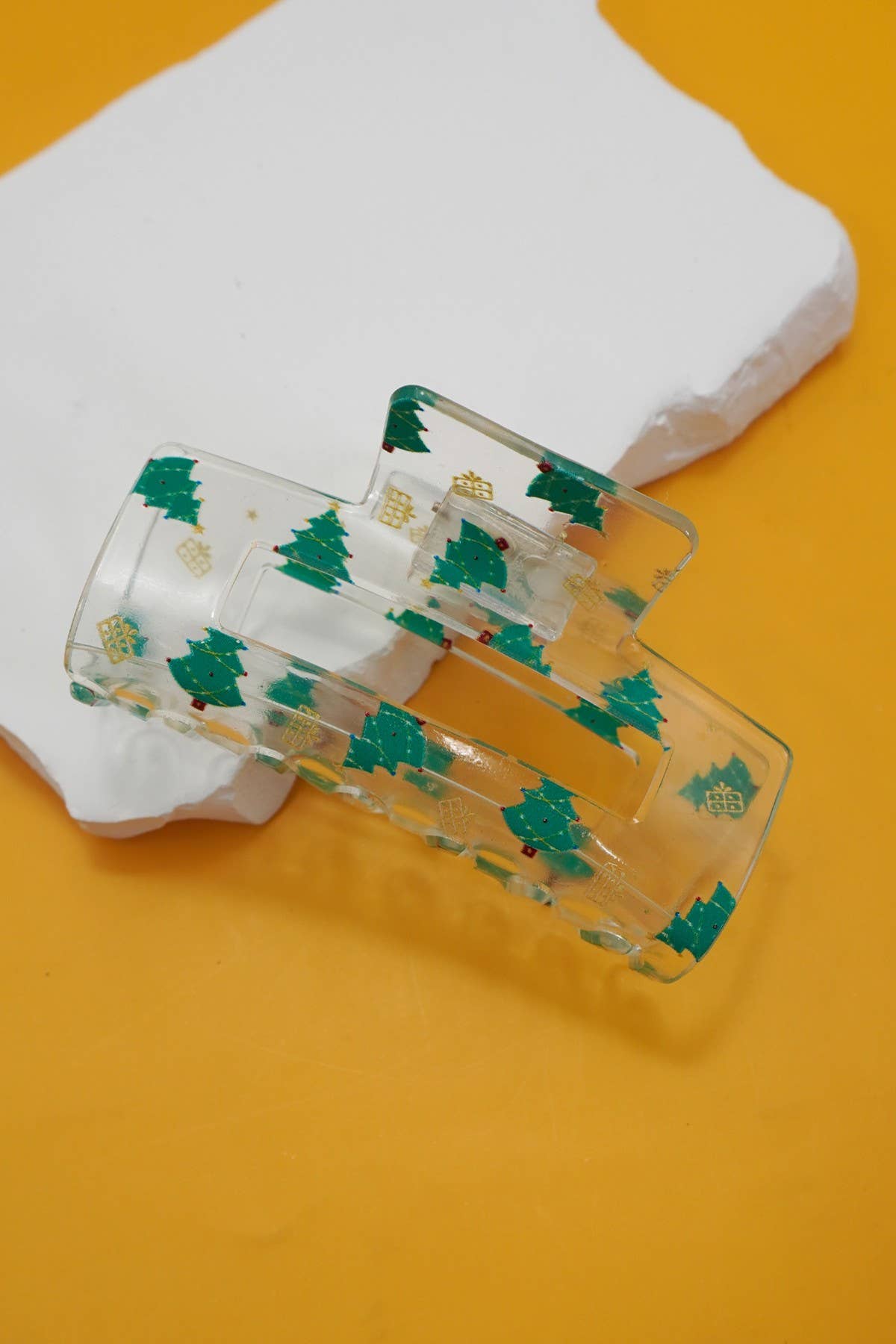 Santa & Christmas Tree Hair Claw Clips
