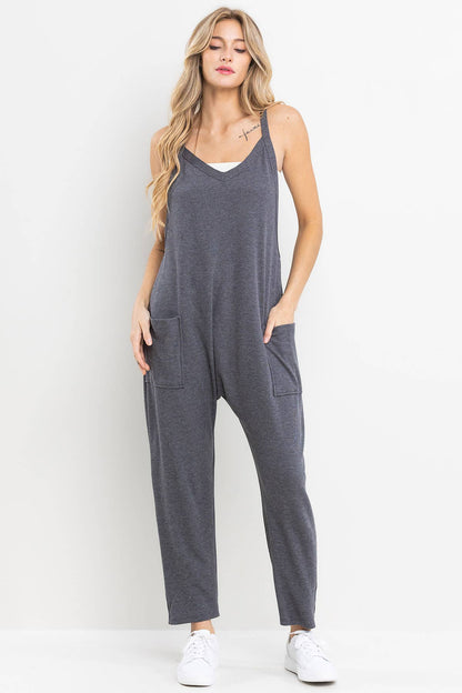Harem Jumpsuit with Pockets