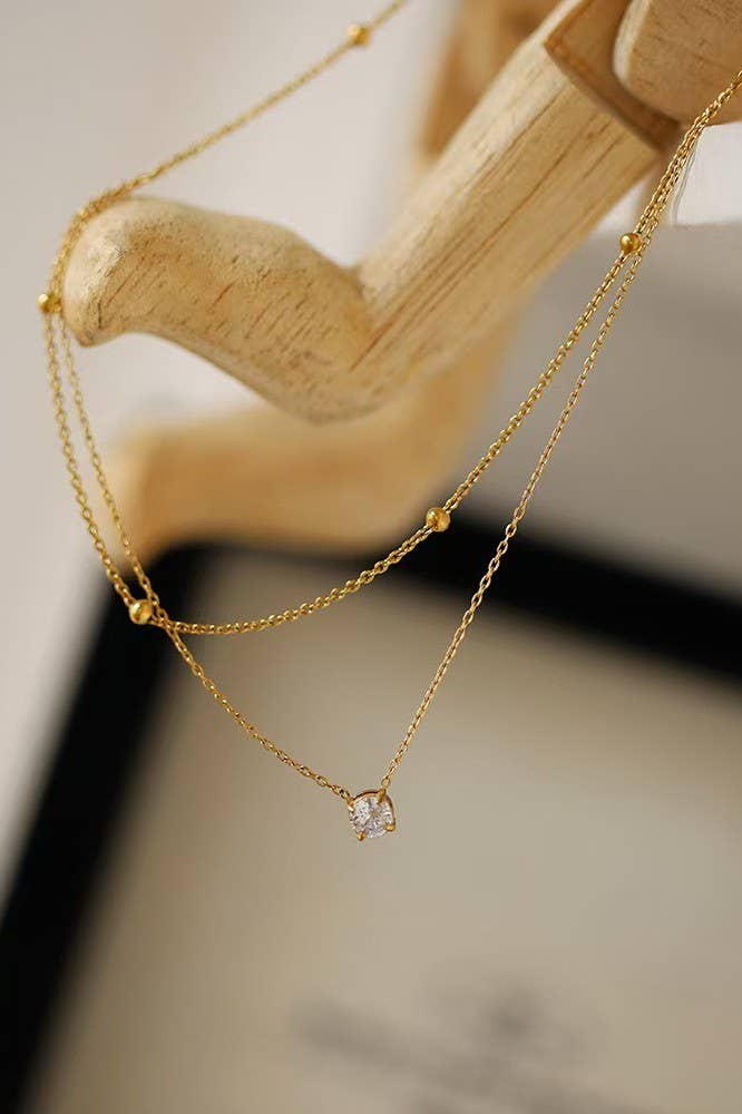 18K Stainless Multi-Layer Necklace