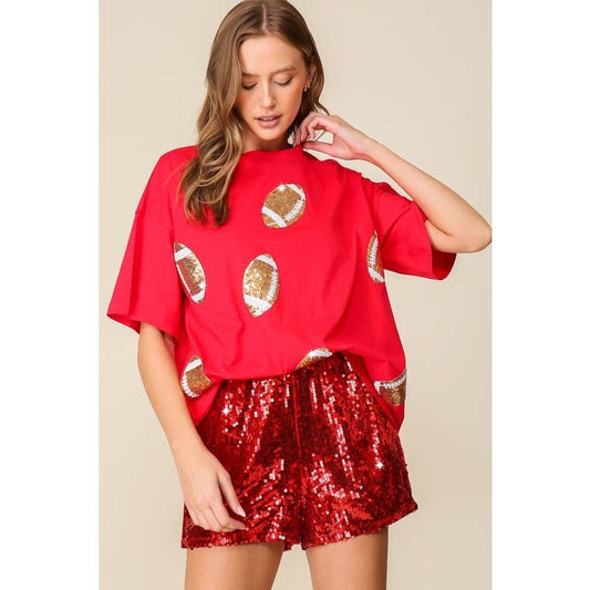 Game day dazzling football t-shirt