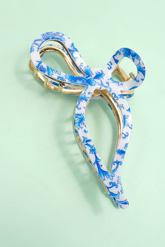 Cellulose Casting Bow Hair Claw Clips