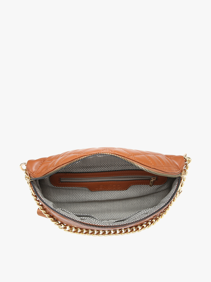 Sylvie Quilted Belt Bag with Chain Strap