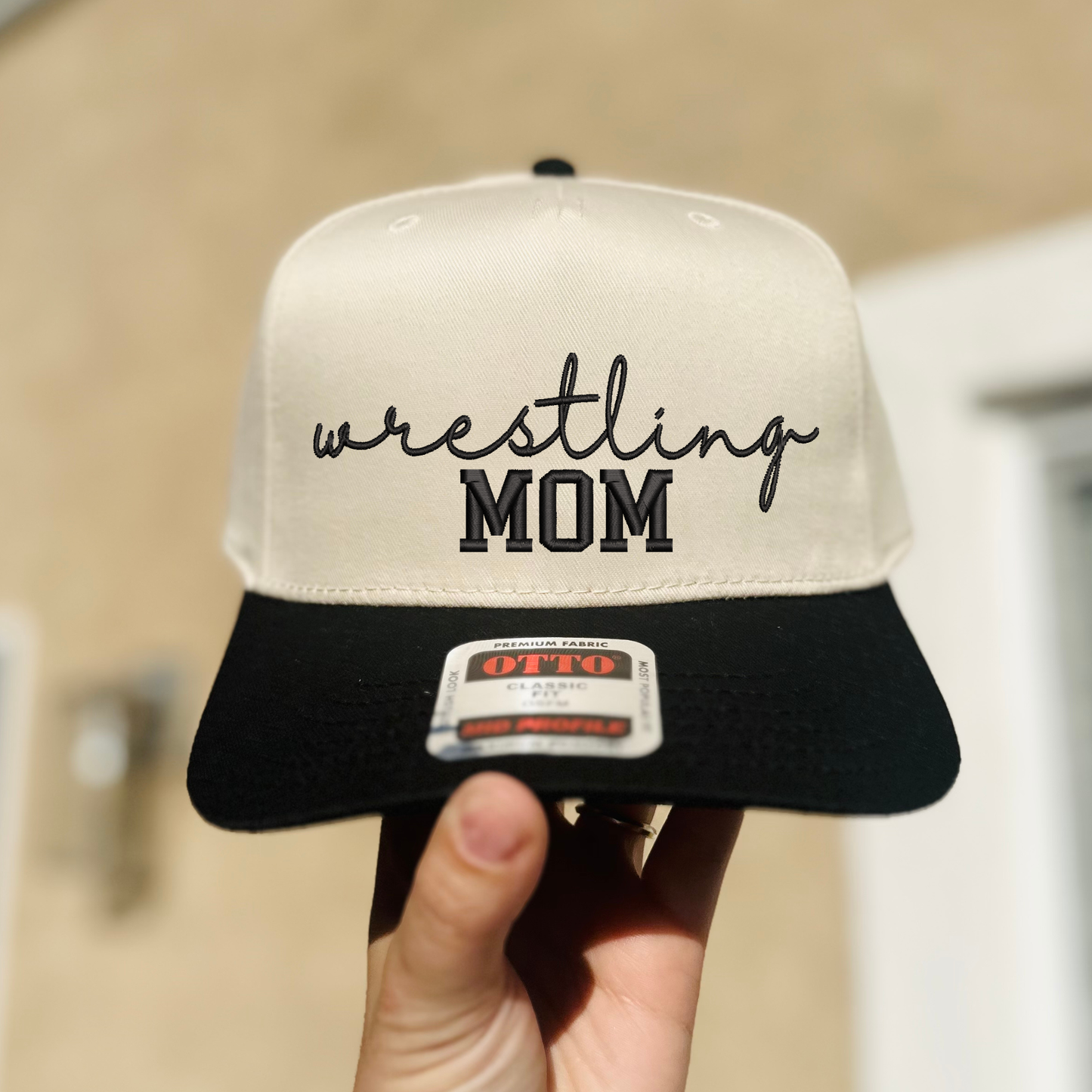 Wresting Mom Embroidered Hat