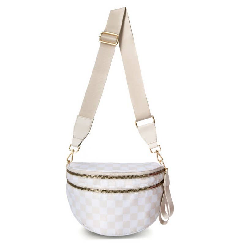 CROSSBODY ZIPPER REMOVAL STRAP SLING BUM BAG