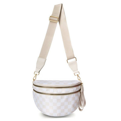 CROSSBODY ZIPPER REMOVAL STRAP SLING BUM BAG