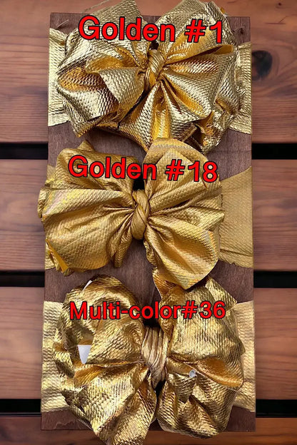 Metallic Big Tassel Printed Baby Fashion Headband