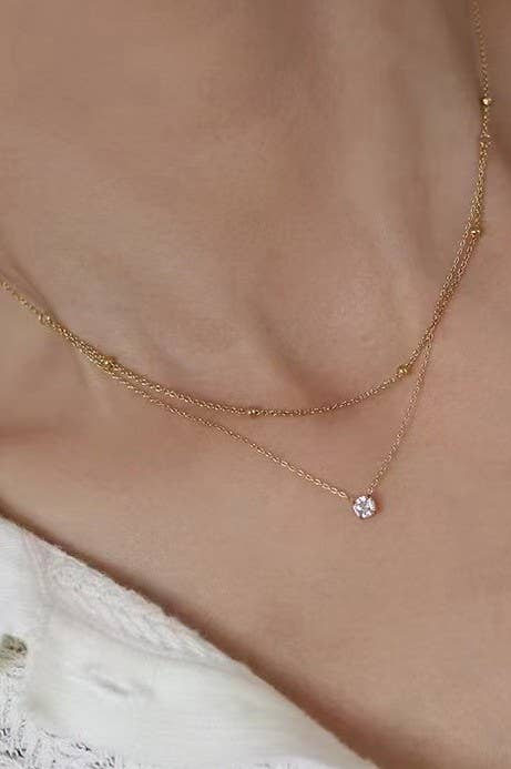 18K Stainless Multi-Layer Necklace