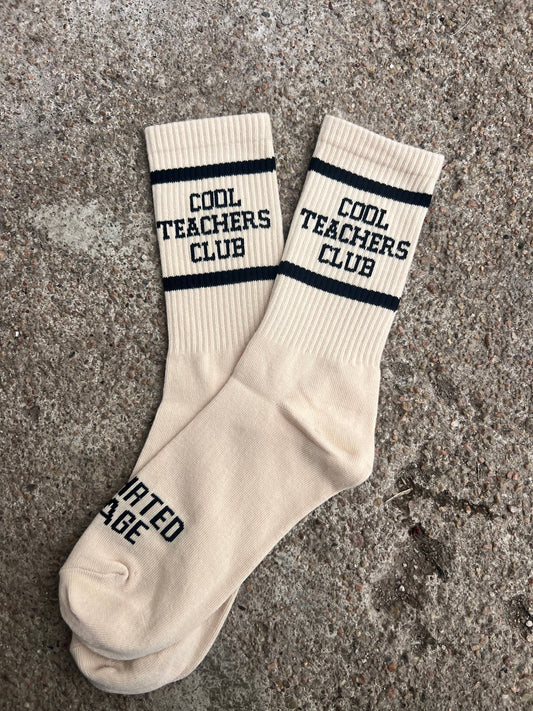 Cool teachers club socks