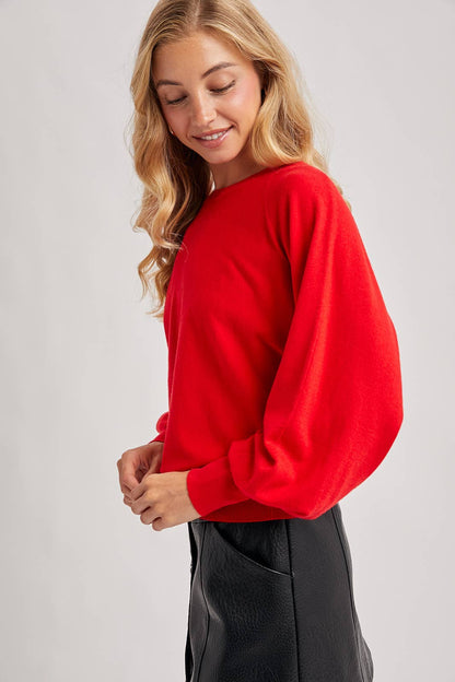 LIGHTWEIGHT KNIT SWEATER PULLOVER