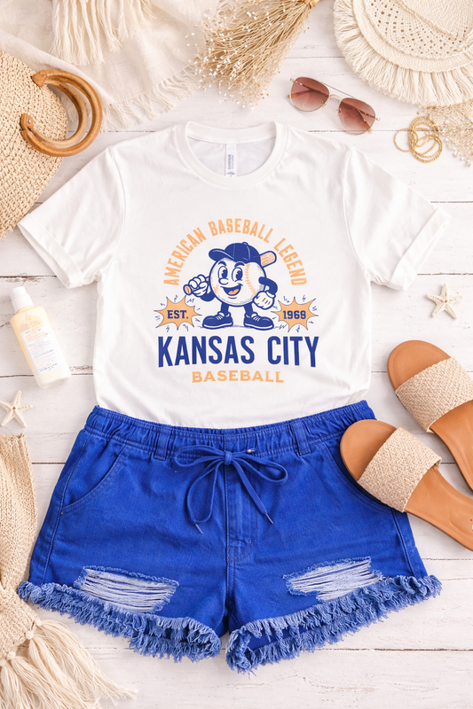 Kansas City Baseball Graphic Tee Shirt