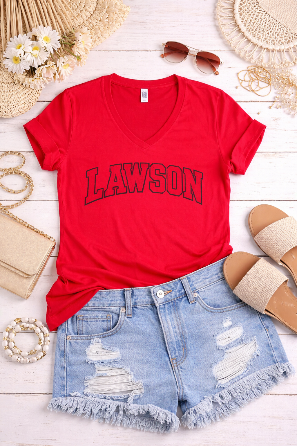 Lawson Classic V-Neck Tee Shirt