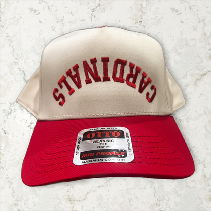 Upside Down Cardinals hat