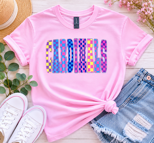 Cardinals Retro Check Tee Shirt