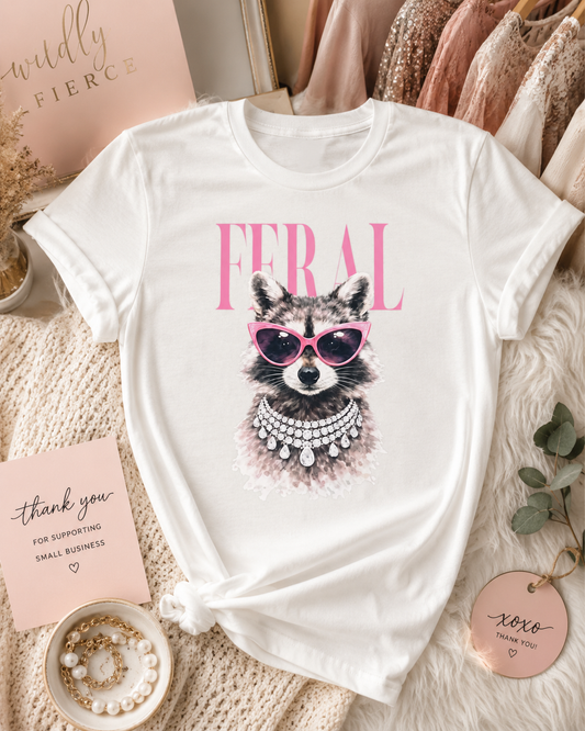 Feral & Fabulous Raccoon T-shirt