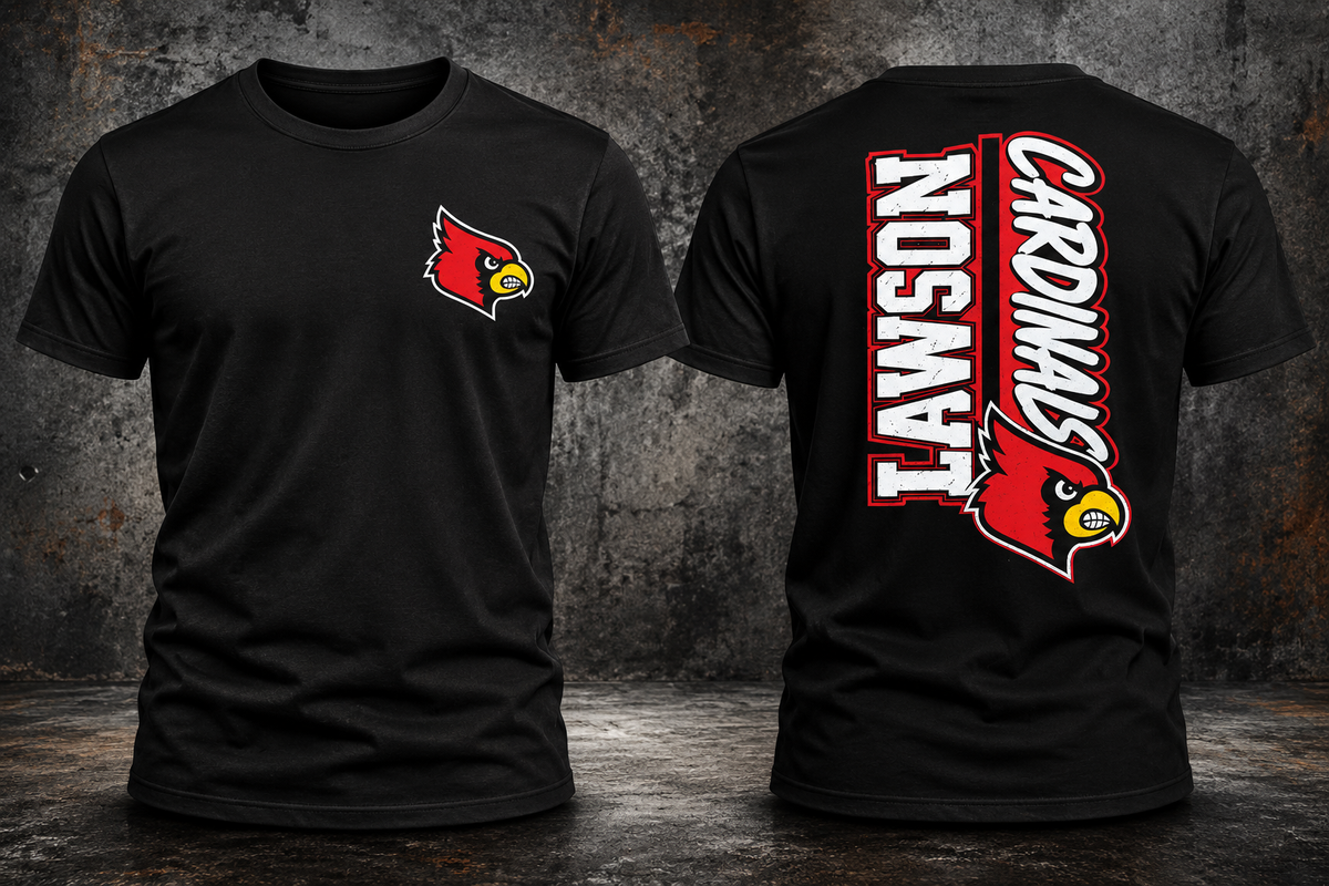 Lawson Cardinals Black T-Shirt