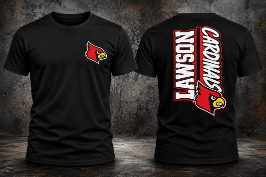Lawson Cardinals Black T-Shirt