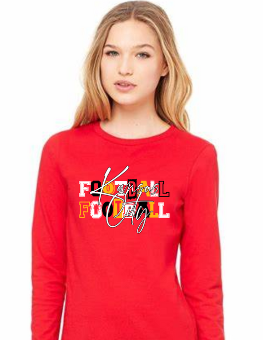 KC Football Long Sleeve Tee