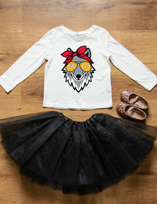 Girls Chiefs Long Sleeve Shirt