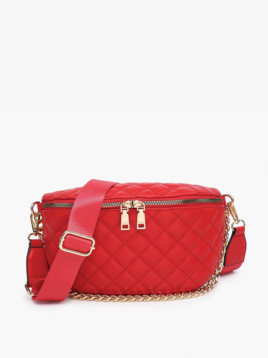 Sylvie Quilted Belt Bag with Chain Strap
