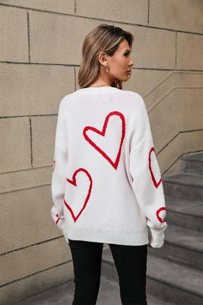Retro Heart Sweater