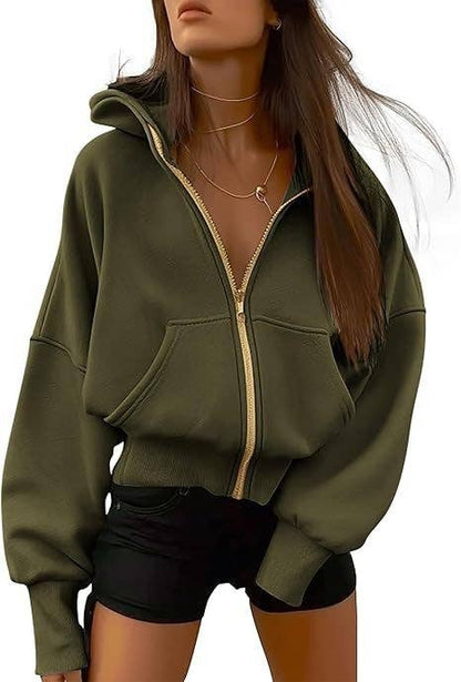 Oversized Zip-Up Hoodie