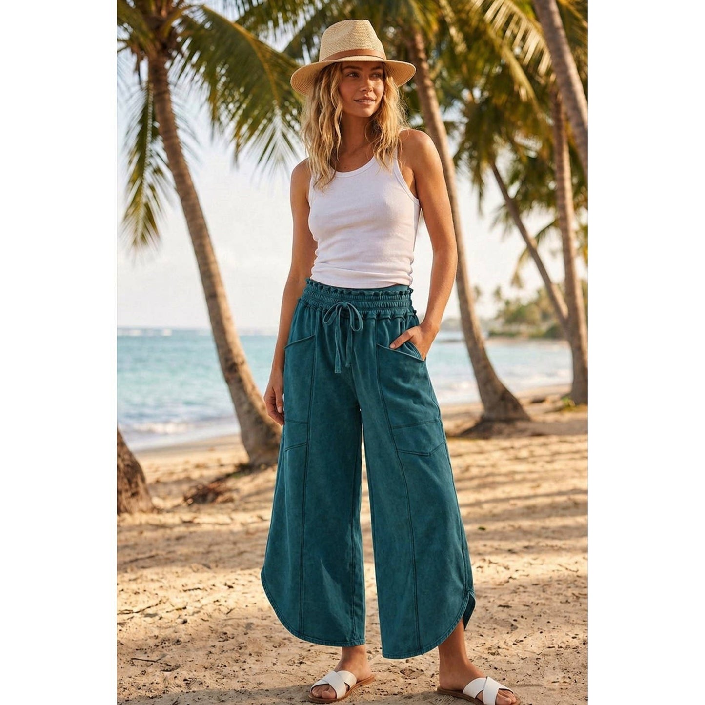 Tulip Mineral Wash Relaxed Pocket Pants