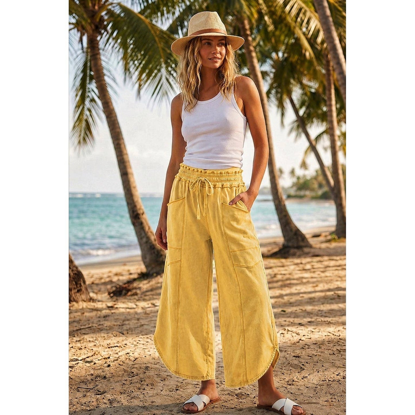 Tulip Mineral Wash Relaxed Pocket Pants