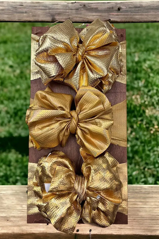 Metallic Big Tassel Printed Baby Fashion Headband