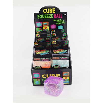 Glitter Ice Cube Squishy Fidget Toy