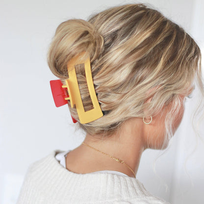 Red and Yellow Claw Clip