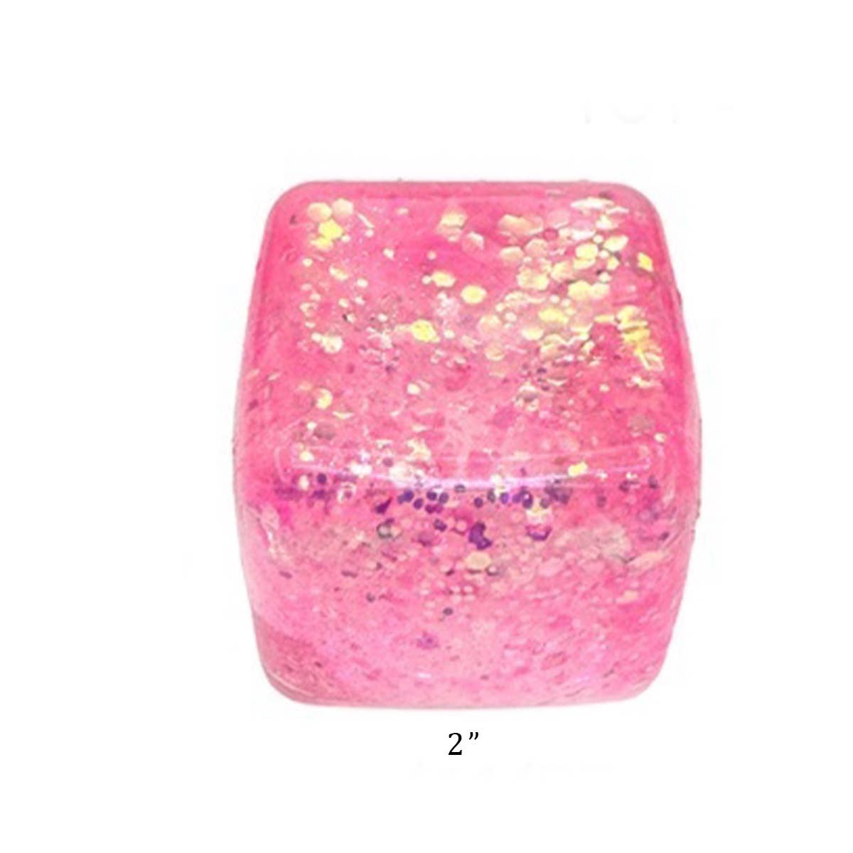 Glitter Ice Cube Squishy Fidget Toy