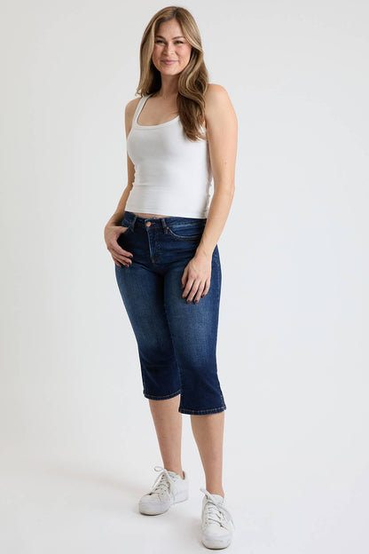High Rise Premium Stretch Essential Capri