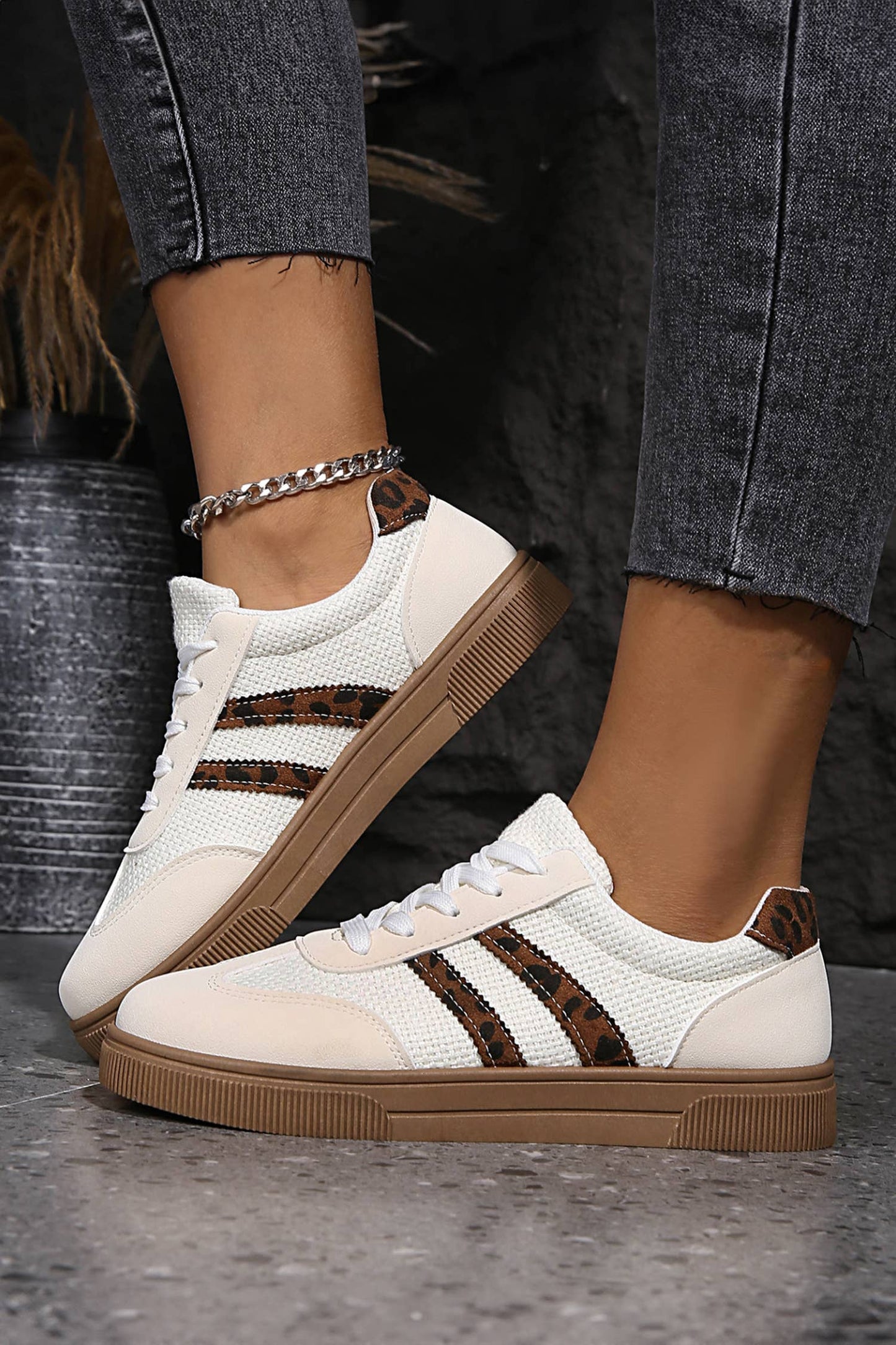 Leopard Print Statement Sneakers