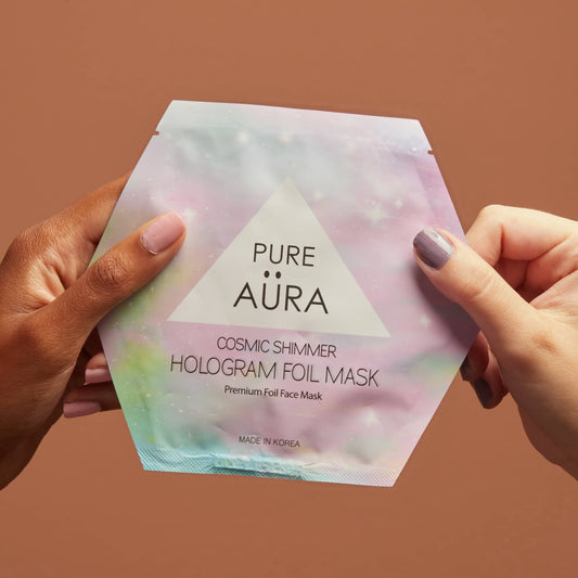 Holographic Foil Charcoal Face Mask