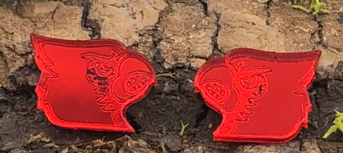 Cardinal Stud Earrings