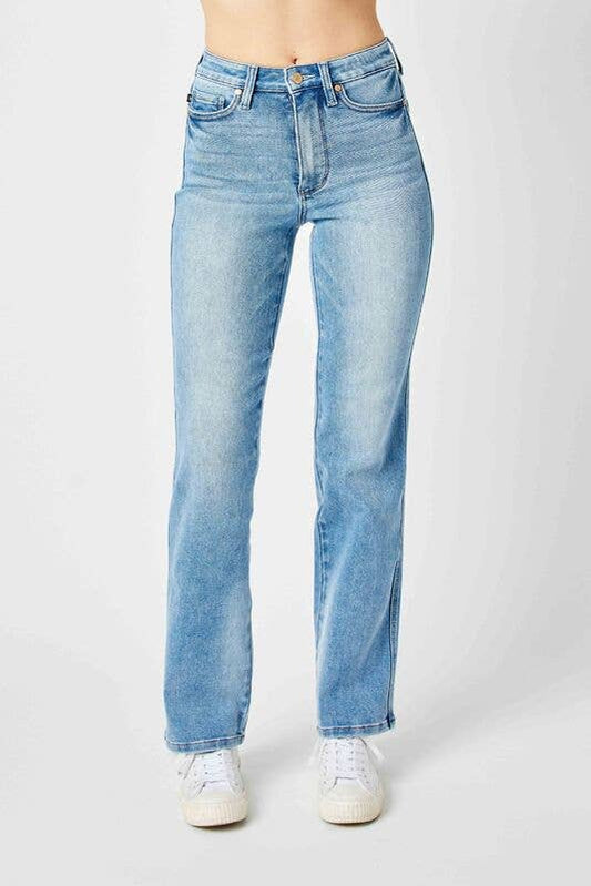 Judy Blue High-Waisted Tummy Control Straight Jeans