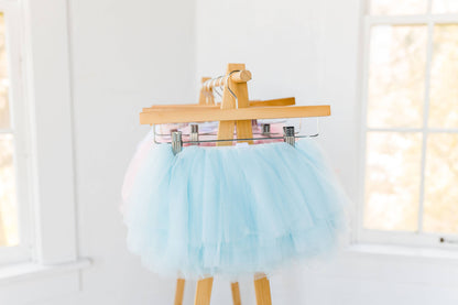 Full Layered Light Blue Tutu, Full Tutu Skirt